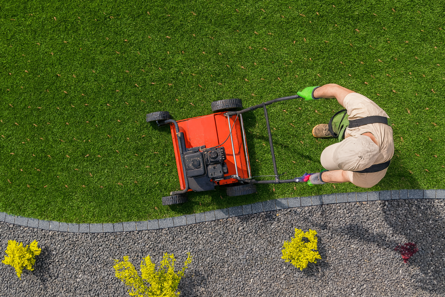 Lawn renovation and aeration